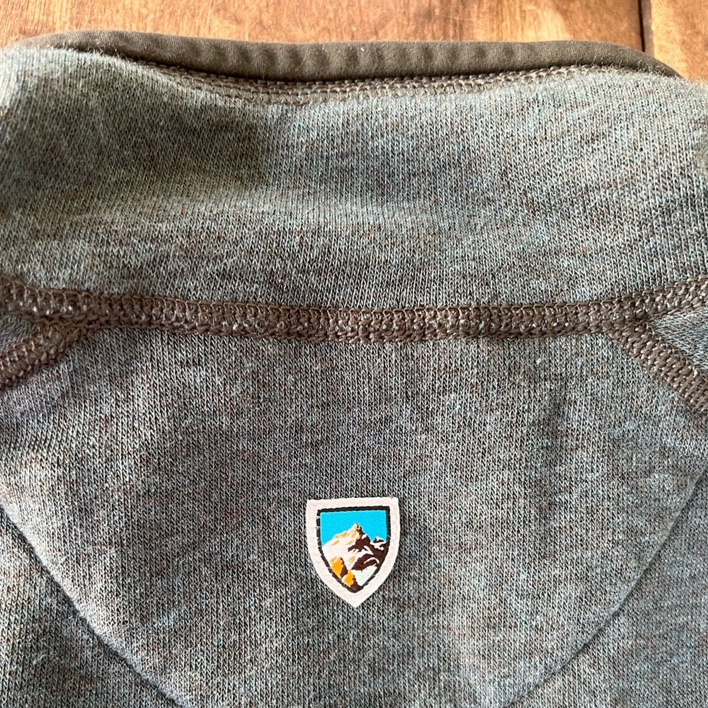 Kuhl Revel Storm Blue 1/4 Zip Fleece Sweater Pullover Mens Sz XL Jacket RN108846 - Picture 14 of 16